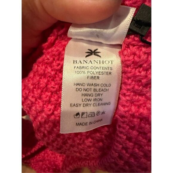 NWT BANANHOT *Revolve* ARIA HOT PINK - TOP - Knit Bandeau Top - Picture 11 of 12